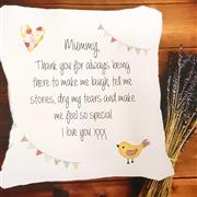 Personalised Patchwork Style Cushion 