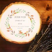 Woodland Baby Log Plaque