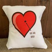 Be Mine Personalised Heart Cushion